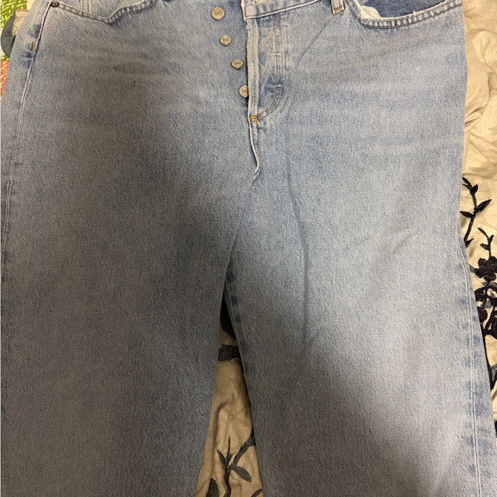 Agolde Denim Button-Fly Jeans